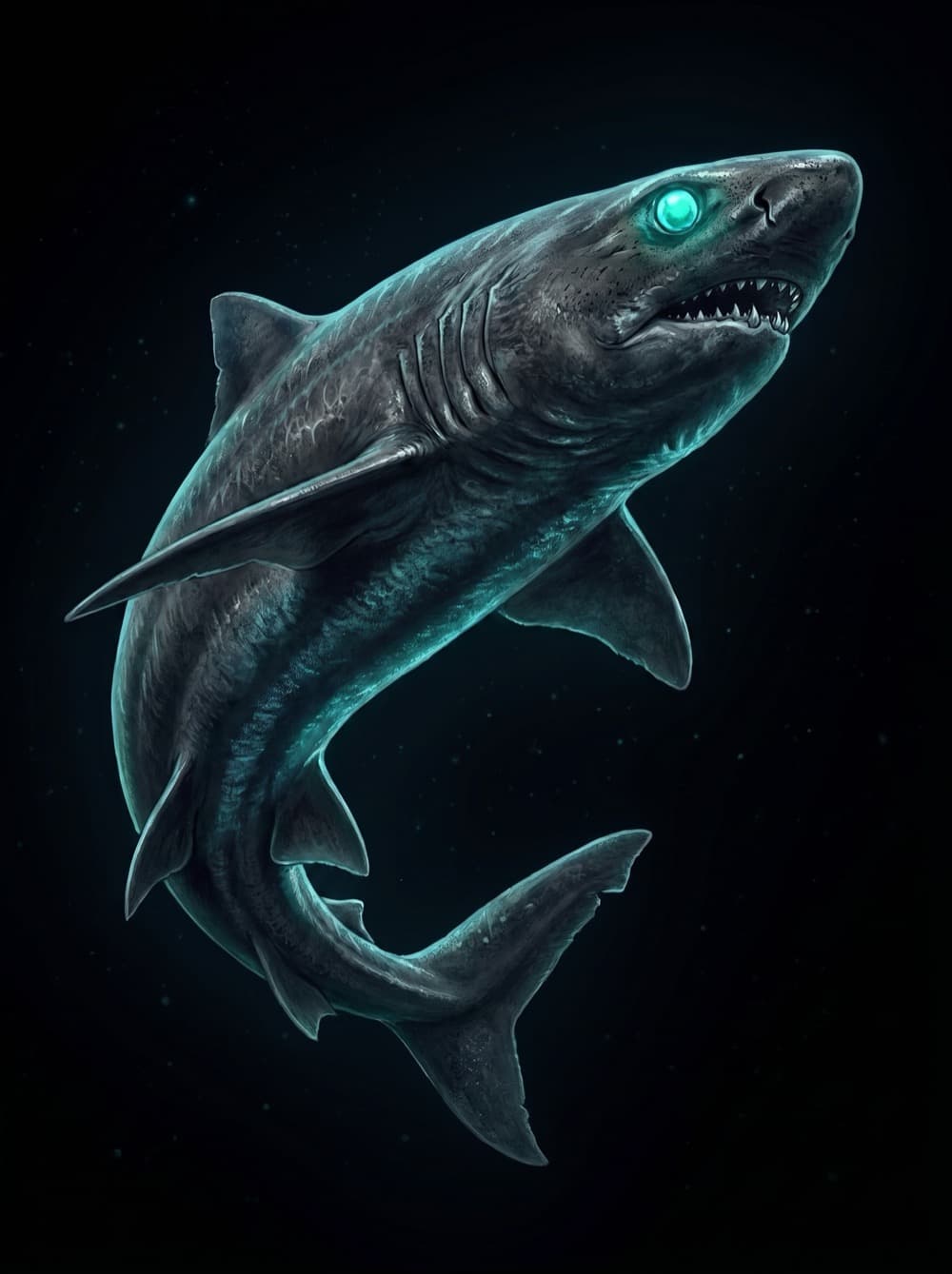 Kitefin shark — the largest luminous vertebrate