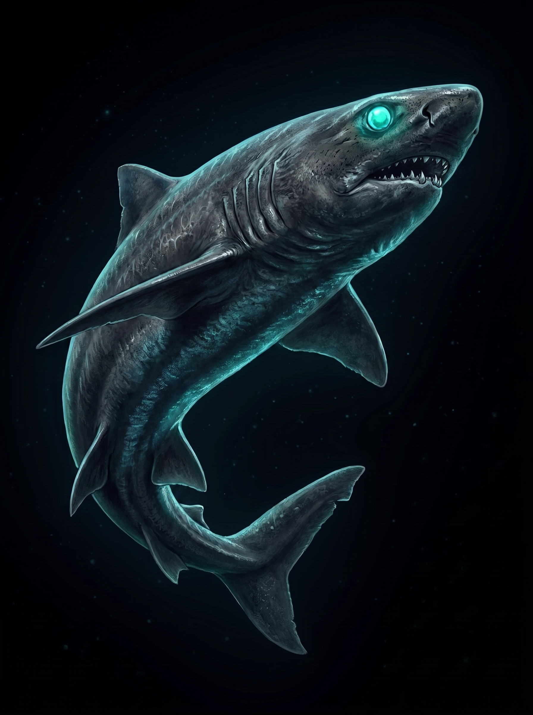 Kitefin shark — the largest luminous vertebrate